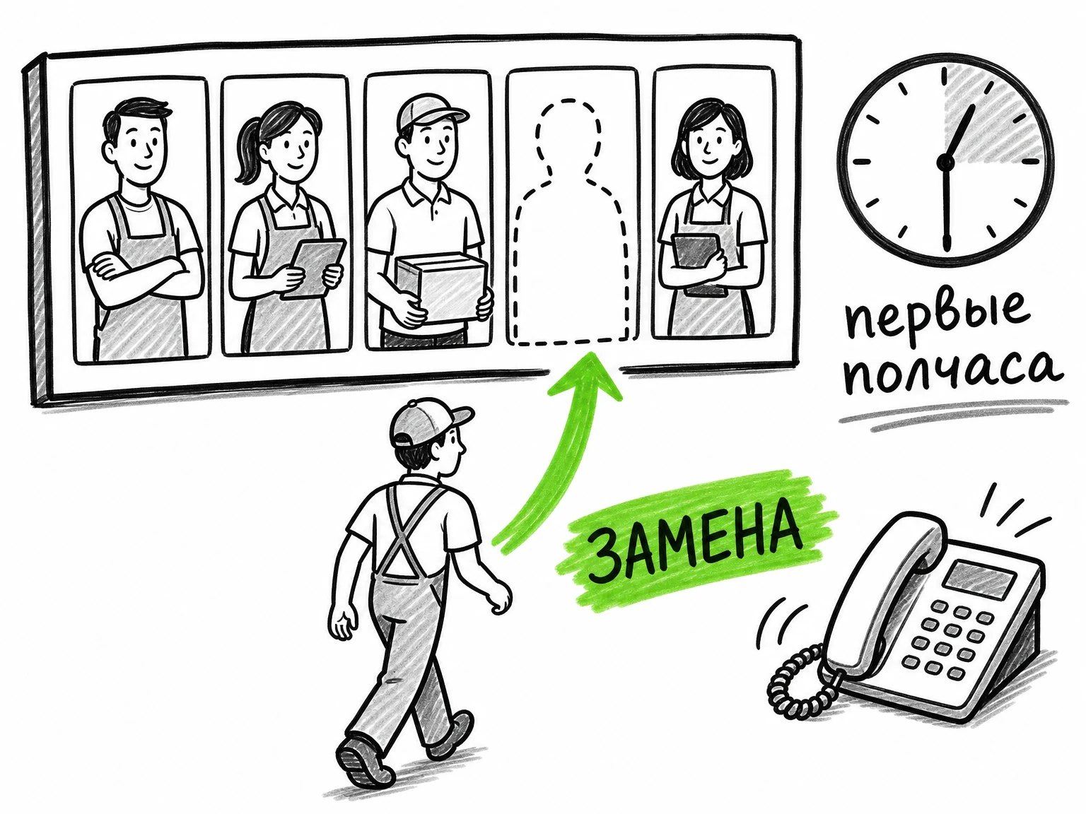 Сотрудник не вышел на смену: что делать бизнесу сегодня и как снизить невыходы и опоздания