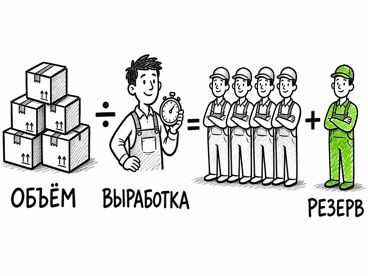 Расчёт численности персонала по сменам и на сезонный пик: как не держать лишний штат и не остаться без людей