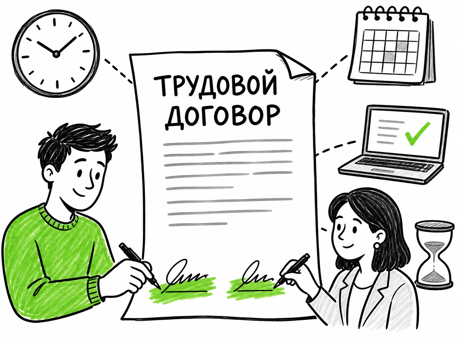 Трудовой договор в РК в 2026 году: обязательные условия, виды, оформление и что изменилось